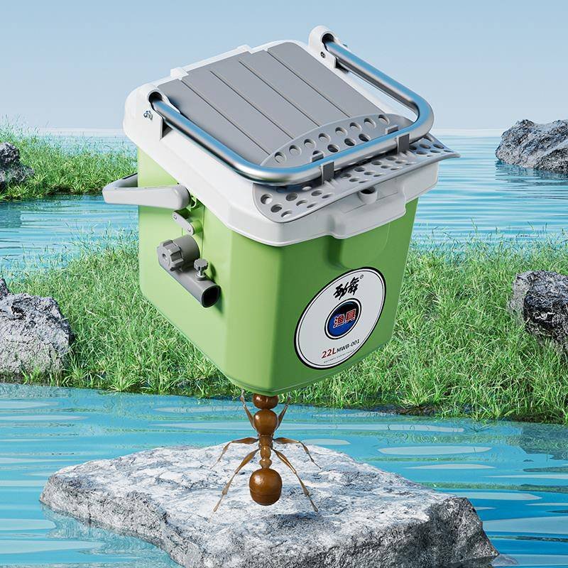 The new multi-purpose fishing tank can be filled with a thick, super-light full gear and a live fish barrel stand